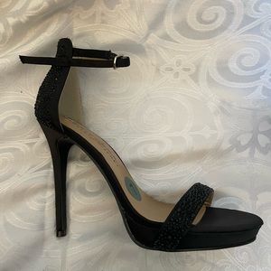 Black Open Toe Pumps